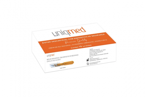 BISTURI DESCARTAVEL COM DISPOSITIVO LAMINA N11