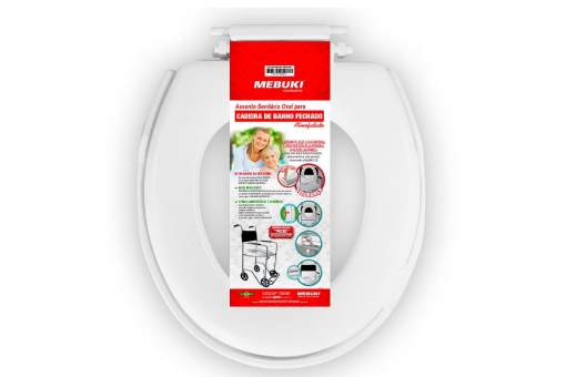 ASSENTO P CADEIRA DE BANHO  ALMOFADADO  FECHADO MEBUKI - Código 1162-1-1