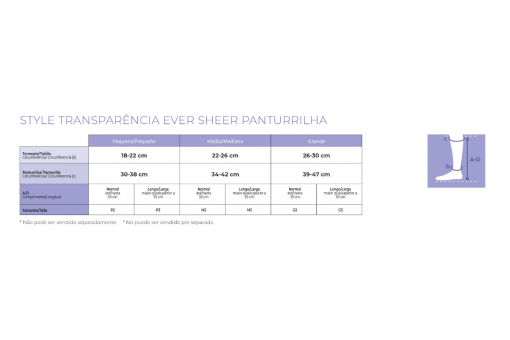 MEIA PANTURRILHA EVER SHEER FEM 20 30 SIGVARIS